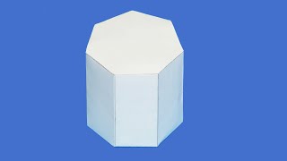 How to make a Heptagonal Prism  Heptagonal prism [upl. by Sapienza]