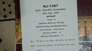 Bsc 3rd year Botany 2nd paper Bsc 3 semester botany 2nd paper 2023 Bsc3yearbotany2ndpaper Botany 2 [upl. by Mart]