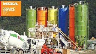 How to Fill a Silo of Concrete Batching Plant   MEKA [upl. by Myo]