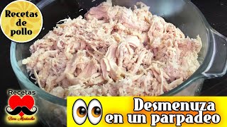 Tip25 🐔 🚀 COMO DESMENUZAR una pechuga de POLLO RAPIDO sin ensuciarte 🍗 🐔 [upl. by Jory]