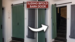 Installing a Sliding Bifold Barn Door [upl. by Nikolas]