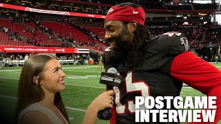 Matthew Judon postgame interview after divisional win against the Saints  NFL  Atlanta Falcons [upl. by Alexander]