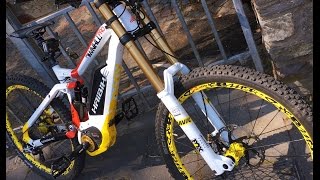 Extreme tuned Haibike Downhill PRO bei 31 Grad im Wald 1 [upl. by Allemap]