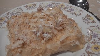 BOUGATSA  CREAMY CUSTARD PIE WITH FILLO PASTRY  STAVROS KITCHEN  GREEK CUISINE [upl. by Larimor]