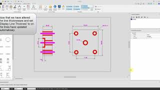 Draft it V5  Display Line Thickness [upl. by Ognimod]