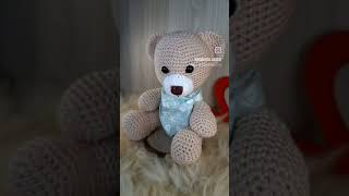 Ursinho em Amigurumi 🐻naninhadecrocheursoursinhobichodeapego ursodeamigurumiursinhobear [upl. by Elidad]