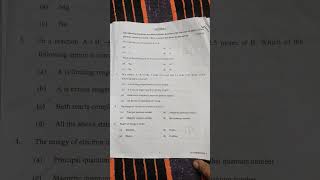 Class 11 chemistry mid term exam question paper 202425  doe  important questions of chemistry [upl. by Sidalg]