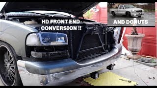 GMC HD front end conversion PART 1  donuts [upl. by Ydnik]