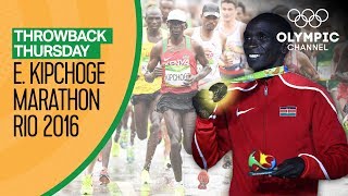 Eliud Kipchoge wins Mens Marathon  Rio 2016  Throwback Thursday [upl. by Hastings]