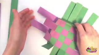 Weave A Paper Basket  Family Friday Activity [upl. by Arnulfo]