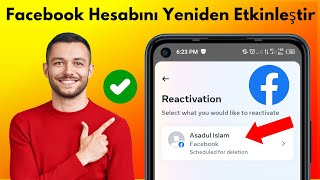 Facebook hesabı nasıl yeniden etkinleştirilir silinen facebook hesabını kurtarma [upl. by Dlnaod729]