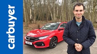 Honda Civic hatchback 2017 indepth review  Carbuyer [upl. by Annayek]