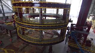 Newport News installs 400 ton unit that will revolutionize submarine construction [upl. by Noivaz733]