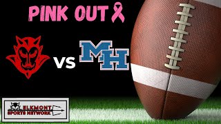 Elkmont vs Mars Hill  Varsity Football Pink Out Game  10112024 [upl. by Nehtan]