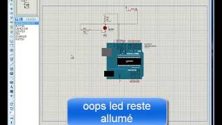 Bouton poussoir avec memorisation detat  Arduino [upl. by Fransen]