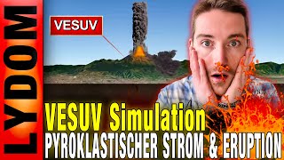 VESUV Simulation Eruption mit PYROKLASTISCHEM STROM  Untergrund und Erdoberfläche [upl. by Shaikh]