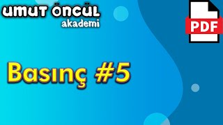 Basınç 5  Sıvı Basıncı  PDF [upl. by Aznerol]