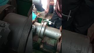 Shaft Aligment after chockfast Main enginee amp gearbox radial axial presisi yanmar mechanical [upl. by Nomal]