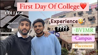 First Day of My College😍 vlog3 BVIMR BVICAM  Siddharth Mehta [upl. by Asiluy]