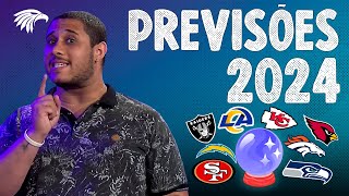 Previsões OUSADAS NFCAFC Oeste NFL 2024 [upl. by Rebeh]