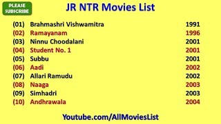 JR NTR Movies List [upl. by Noyk]