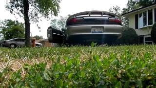 02 Camaro z28 MS4 cam mufflex 35” w magnaflow muffler rev idle [upl. by Nrubliw]