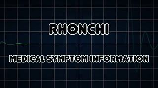 Rhonchi Medical Symptom [upl. by Cesaria]