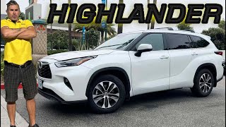 TOYOTA HIGHLANDER REVIEW  A COOL FAMILY HAULER [upl. by Natsyrt]