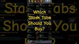 Which Stash Tabs Should You Buy Path Of Exile 2 gaming pathofexile pathofexile2 [upl. by Walters]