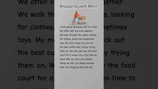 Improve Your Reading Practice  Shopping with Mom Story in English [upl. by Neona]