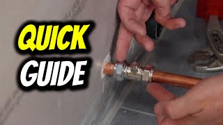 How To Fit an Isolation Valve  Top Trade Tips  Plumb Like a Pro [upl. by Modeerf]