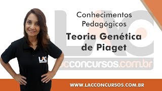 Teoria Genética de Piaget  Conhecimentos Pedagógicos [upl. by Zetnahs]