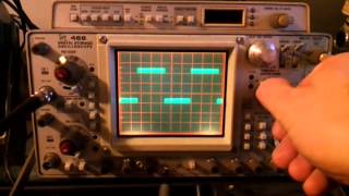 Tektronix 468 Startup [upl. by Atinuahs]