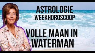 ASTROLOGIE WEEKHOROSCOOP 1724 AUGUSTUS 2024 VOLLE MAAN IN WATERMAN ASTROLOOG IRMA VAN DER WIJK [upl. by Laddie]