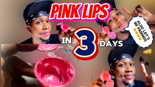 How To Get Pink Lips Easier In 3 Days  Let’s Be Friends Too [upl. by Adyela]