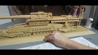 Time to finish the 172 scale Dora rail gun by hobbyboss [upl. by Ragnar]