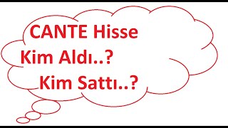 CANTE Borsa Düşerken Tutunmaya Çalıştı CANTE Hisse Bugün Kim Aldı Kim Sattı AKD Analiz Yorum 2024 [upl. by Guido]