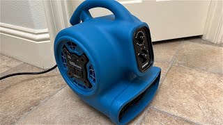 XPOWER Mini Mighty 14 HP 925 CFM Centrifugal Air Mover [upl. by Noakes839]