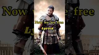 gladiator  Now We Are Free Lyrics movie music gladiator song trending shortsfeed [upl. by Llert29]