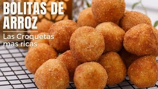 ¡Bolitas de arroz en MINUTOS 🍙✨  Receta RÁPIDA y deliciosa [upl. by Atinihs]