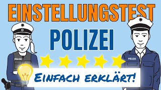 Einstellungstest Polizei Einfach erklärt einstellungstest polizei [upl. by Israeli]