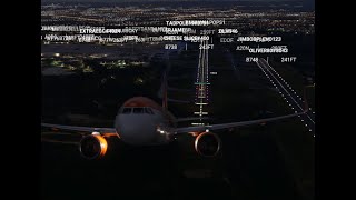 MSFS EGCC Manchester  EGAA Belfast Quick Flight Bad Weather [upl. by Nauqel]