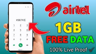 Airtel 1GB Free Data Code 2024  How To Get Free Data On Airtel  Airtel Free Data 5G [upl. by Phaidra]