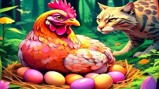 hen cartoon  moral stories  Hindi story  bedtime story [upl. by Sheffield]