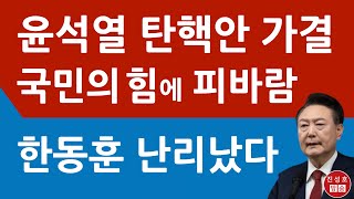 긴급 300표 중 찬성 204표 대한민국 국회가 결국 윤석열 탄핵안을 통과시켰다 국민의힘 한동훈의 앞날은 진성호의 융단폭격 [upl. by Nilatak]