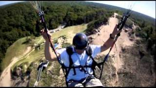 Michigan  Saugatuck paragliding part1 [upl. by Enuj]