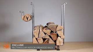 Enclume Rectangular Indoor Firewood Rack [upl. by Shayla601]