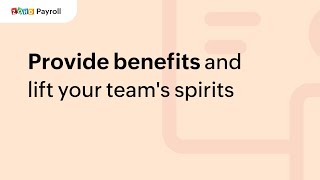 12 Provide benefits and lift your teams spirits  Zoho Payroll [upl. by Inahteb]