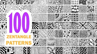 100 zentangle patterns ✺ 100 doodle patterns ✺ 100 mandala patterns [upl. by Ian262]