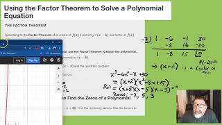 5 5 Zeros of Polynomial Functions [upl. by Lorelie]